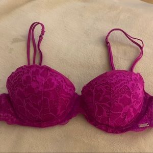 Victoria’s Secret PINK date push up lace Demi bra